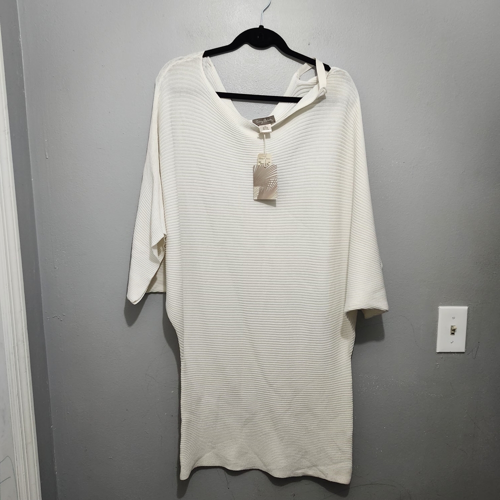 Tommy Bahama Mother Of Pearl Tunic Continental Cream Size L/XL
